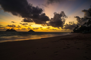 Sunrise on Lanakai Beach, Hawaii