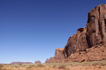 Fototapeta na wymiar View of Monument Valley Utah and Arizona USA