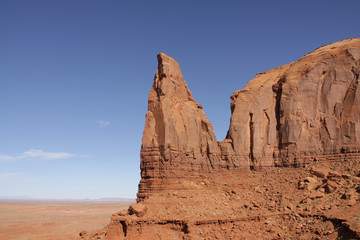 Fototapeta na wymiar View of Monument Valley Utah and Arizona USA