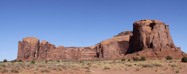 View of Monument Valley Utah and Arizona USA