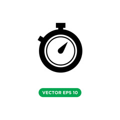 time stopwatch vector icon design concept