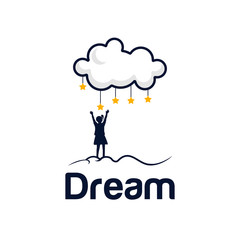 Dream Logo Design Vector Template