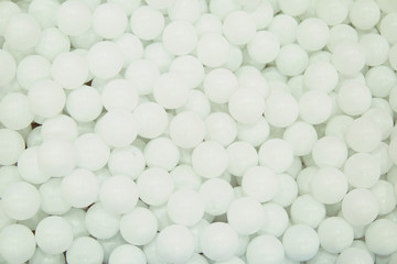 many white round balls texture background white
