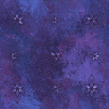 Purple Seamless Pattern