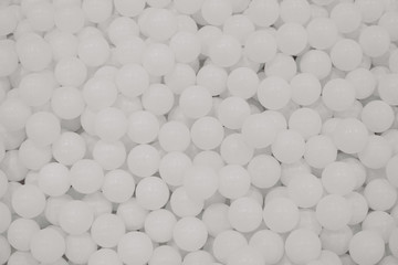 many white round balls texture background white