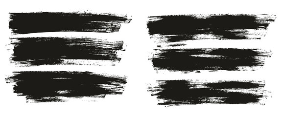 Fototapeta premium Flat Paint Brush Thin Full Background High Detail Abstract Vector Background Set 