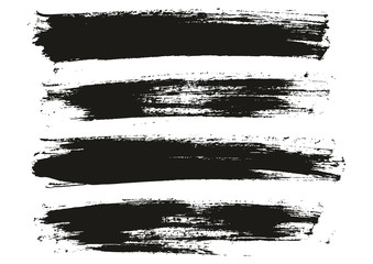 Flat Paint Brush Thin Full Background High Detail Abstract Vector Background Set 