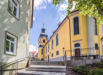Fototapeta na wymiar main Protestant church St. Marien of Suhl