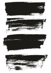 Fototapeta premium Flat Paint Brush Thin Full Background High Detail Abstract Vector Background Set 