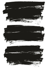 Fototapeta premium Flat Paint Brush Thin Full Background High Detail Abstract Vector Background Set 