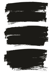 Flat Paint Brush Thin Full Background High Detail Abstract Vector Background Set 