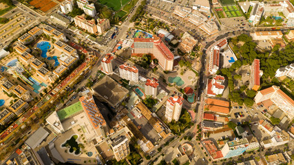 Fototapeta premium Magaluf Mallorca Spain bird's eye view