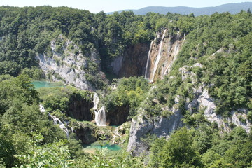 Fototapeta na wymiar Plivice's waterfalls