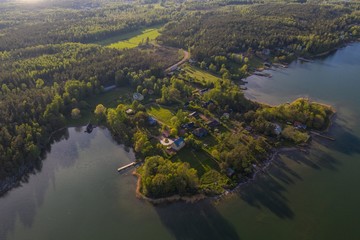 Mariehamn (Aland Islands) as seen from above