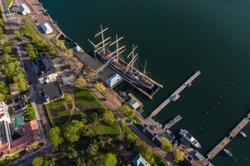 Mariehamn (Aland Islands) as seen from above