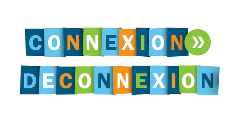 Button web vecteur CONNEXION et DECONNEXION