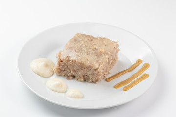 Jellied with horseradish and mustard