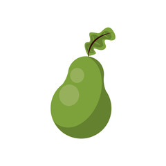 fresh pear fruit nature icon