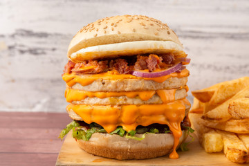 hamburguesa de pollo