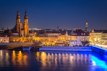 Opole city Silesia Poland with night and day photography, Nocą miasto śląsk. © PawelUchorczak