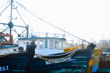 Naklejka premium ship in port