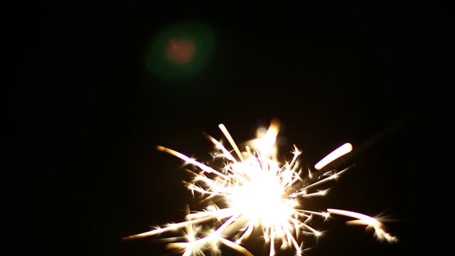 beautiful sparklers in the dark