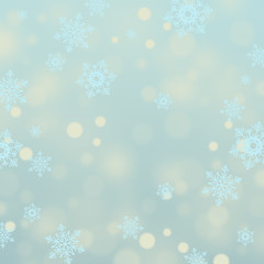Christmas background with snowflakes