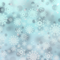 Christmas background with snowflakes