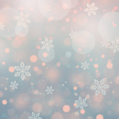 Christmas background with snowflakes