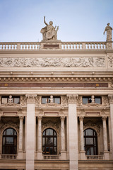 Fototapeta na wymiar Austrian Parliament Building archtecture in Vienna in Austria