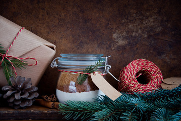 Homemade Christmas Cake Mix in a Jar