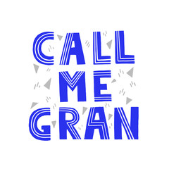 Promoted to grandma lettering