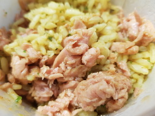 fried rice with tuna