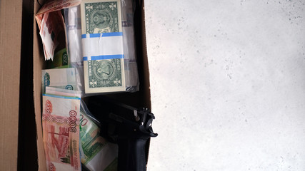 escape with weapons documents and money. the concept is to escape from the country