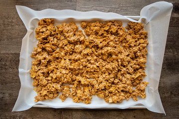 Peanut Butter Crunch made with corn flakes