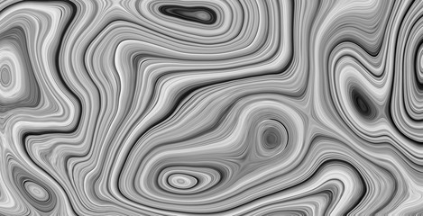 The texture of black and white marble for a pattern of packaging in a modern style. Beautiful drawing with the divorces and wavy lines in gray tones for wallpapers and screensaver.