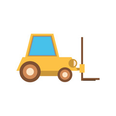 Naklejka premium forklift vehicle service isolated icon