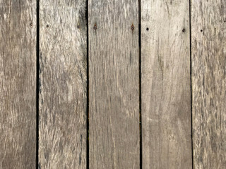 Brown grunge wooden plank background, selective focus