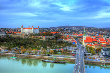 Fototapeta na wymiar The city of Bratislava, Slovakia