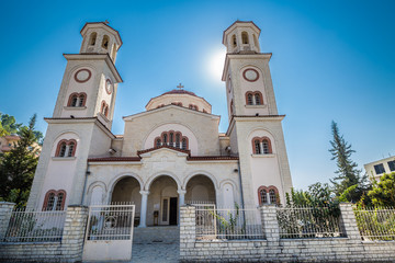 Fototapeta na wymiar St Demetrius Orthodox Cathedral - Berat, Albania
