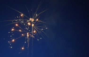 Colorful fireworks in the sky
