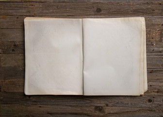 open book wooden
