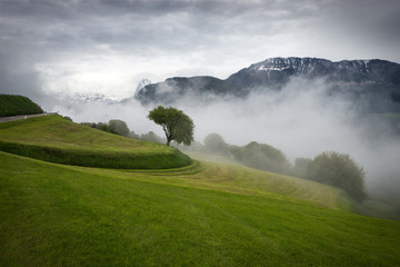 Mountain view near Lajon, Italy