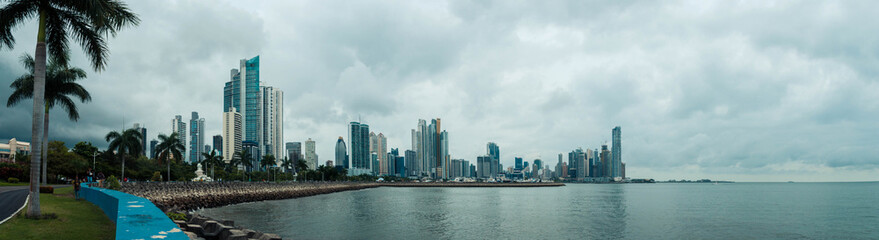 Naklejka premium Panama City Panorama