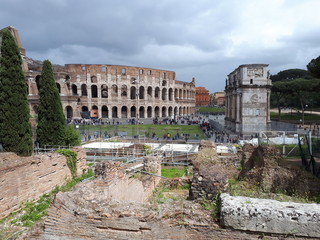 Coliseo desde Villa Medici - Coliseum from Medici Village 