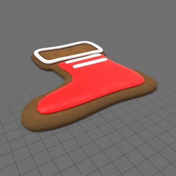Gingerbread stocking cookie