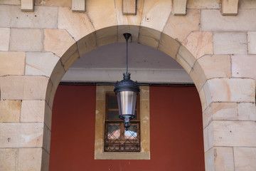 Lamp in Plaza Mayor Square; Gijon