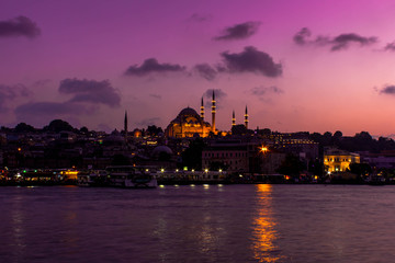 Fototapeta premium sunset in the city