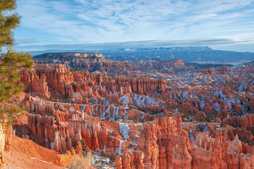 Bryce Canyon National Park, Winter snow. Utah. USA.