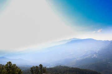 landscape Thailand, mon Long Province In the morning, the Chiang Mai Province 